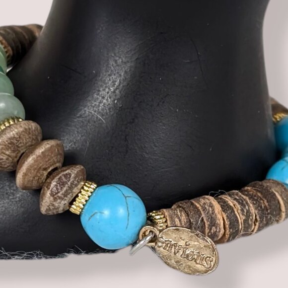 (2/$20) Envious Beaded Stretch Bracelet - Picture 2 of 6